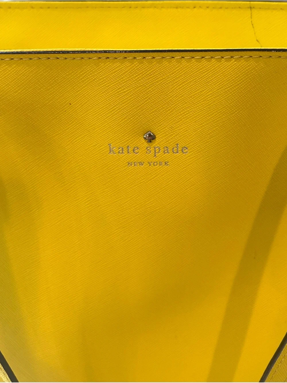 kate spade Lemon Yellow Saffiano Leather Tote